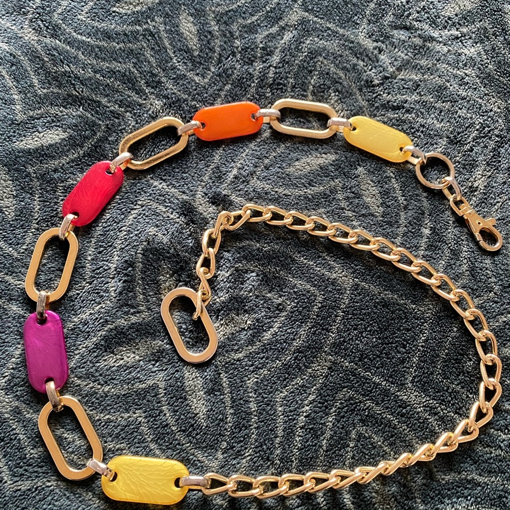 Colorful Vintage Chain Link Belt